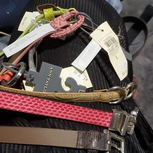 7 gorgeous belts $150 + value  size L